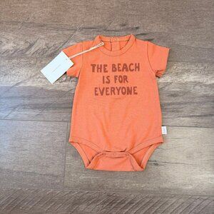 3m Tinycottons The Beach is for Everyone Bodysuit NWT